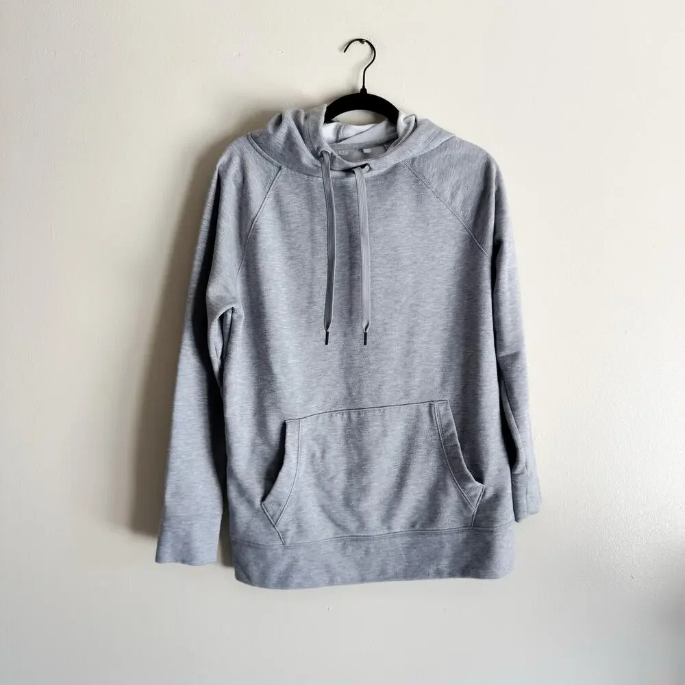 Athleta Grey Incline Hoodie Hooded Sweatshirt Small